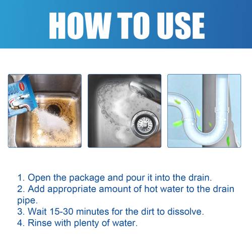 Drain Clog Remover & Deodorizer Powder