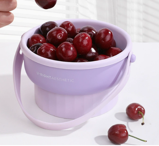 2-in-1 Silicone Makeup Brush Cleaning Bowl, Wash & Dry