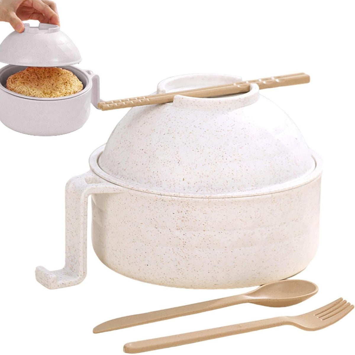 1200ml Microwave Ramen Bowls with with Strainer | zavevo