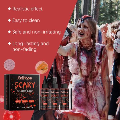 Halloween Fake Blood Set, Lifelike