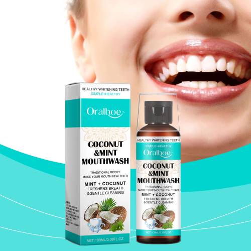 Coconut Mint Mouthwash with Chamomile