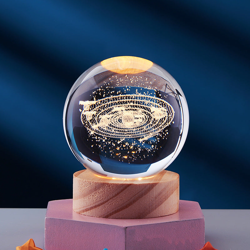 3D Crystal Ball Night Lamp zavevo