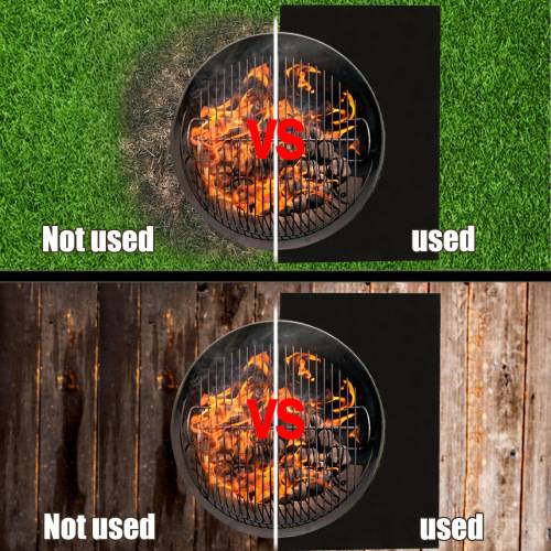 Black Fire Pit Mat