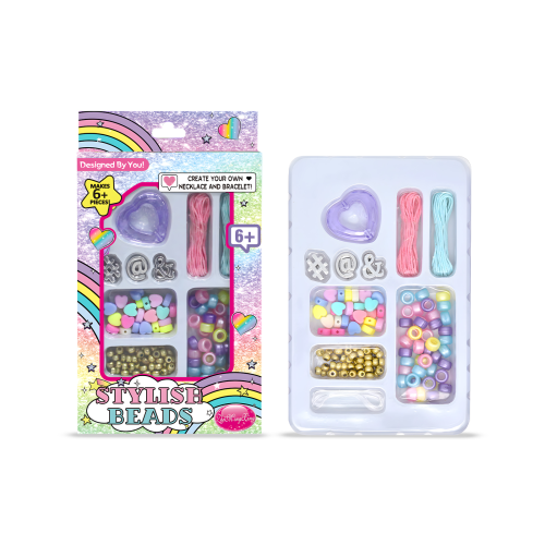 Kids' Rainbow Bead Bracelet Set