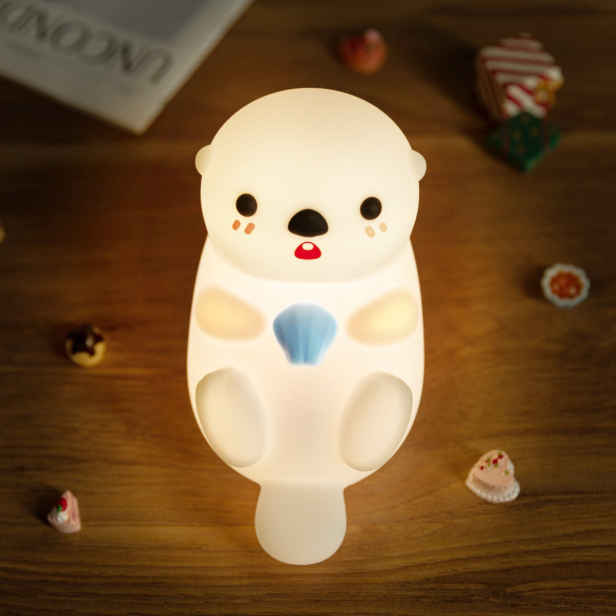 zavevo® Otter Squishy Silicon LED Night Light Limited - Tap Lamp, Best Gift for Kids and Girls