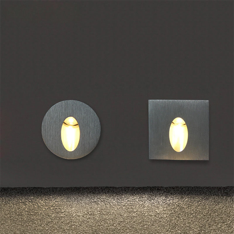 3W LED Step and Wall Lights in Round or Square Design
