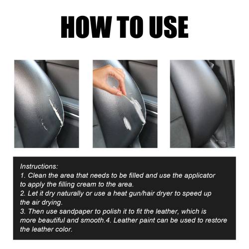 Paintable Leather Repair Filler