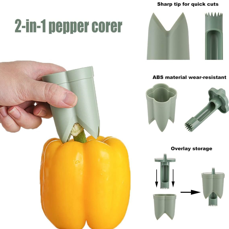 2-In-1 Fruit Pepper Corer | zavevo