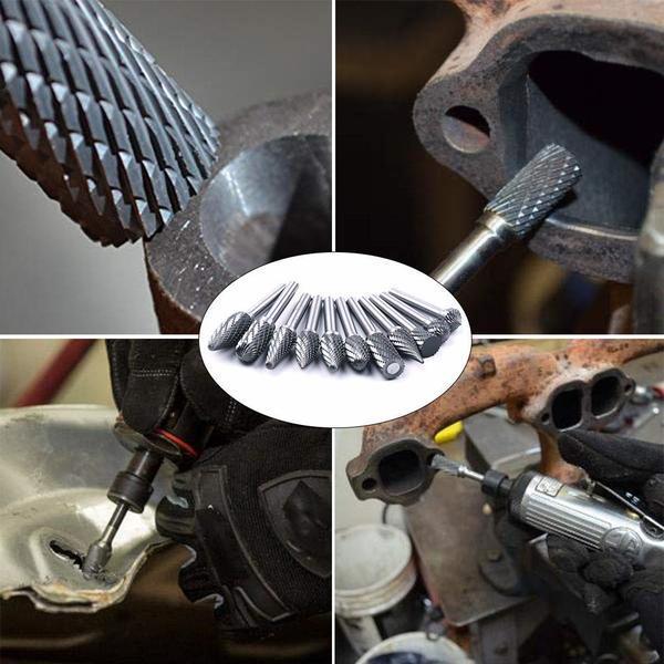 10 in 1 Tungsten Steel Grinding Head (10PCS) | zavevo