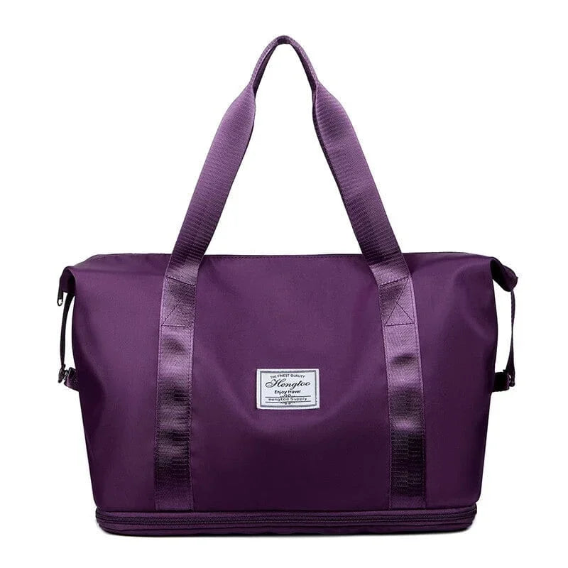 Zavevo Travel Double Layer Travel Duffel Bag – Waterproof Wet & Dry Separation Gym and Weekend Bag