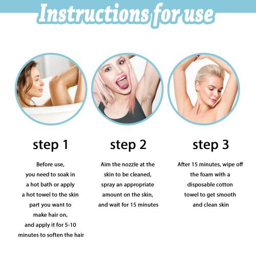 Gentle Hair Removal Spray with Allantoin & Rosemary