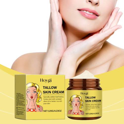 Tallow & Honey Face Moisturizer, Gentle Hydrating Cream