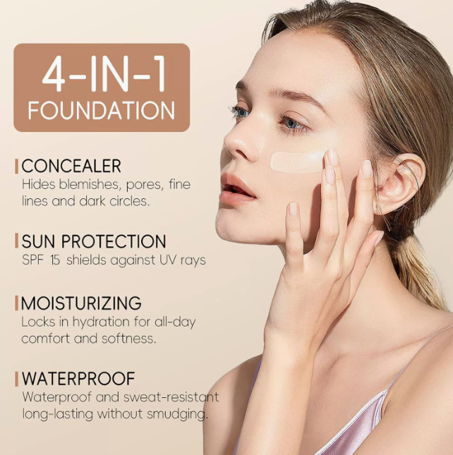 Color-Changing Liquid Foundation, Hydrating Lightweight Natural Coverage