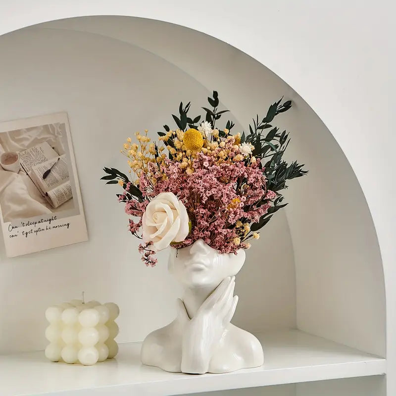 "Unique and Modern Ceramic Vase, Decorative Flower Vase for Living Room and Office" | zavevo