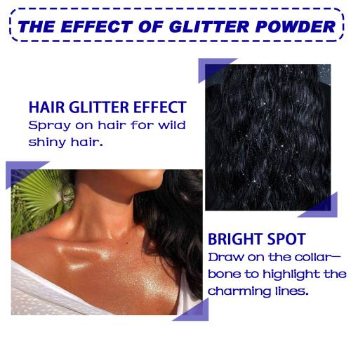 Glitter Highlighter Spray for Hair & Body