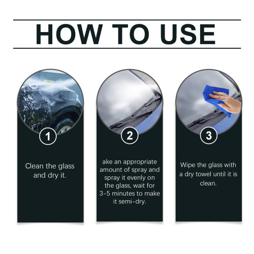 Hydrophobic Windshield & Mirror Spray