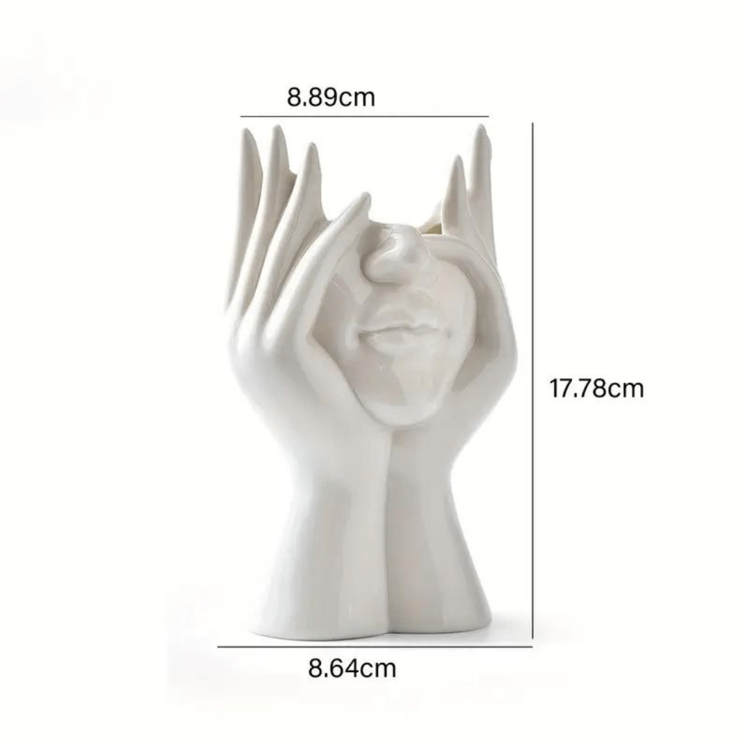"Unique and Modern Ceramic Vase, Decorative Flower Vase for Living Room and Office" | zavevo