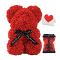 Rose Bear Valentine's Gift, Artificial Flower Bear in Multiple Colors