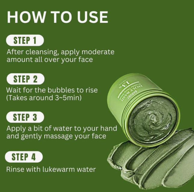Deep Pore Cleansing Face Mask for Blackheads