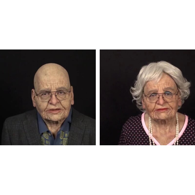 zavevo | Creepy Old Man Mask – Realistic Latex Halloween Mask for Adults