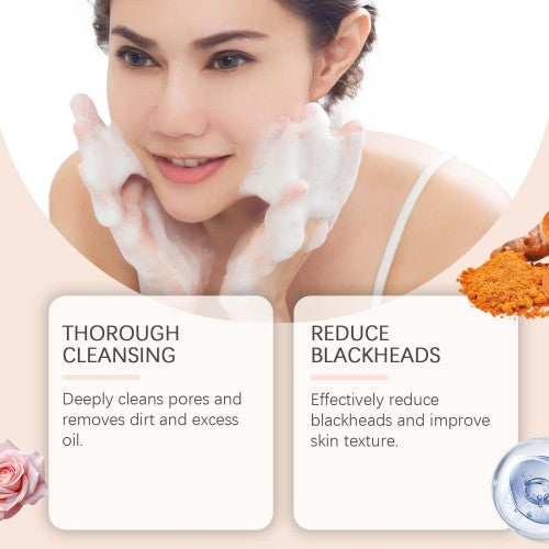 Turmeric Face Cleanser, Gentle Non-Tight