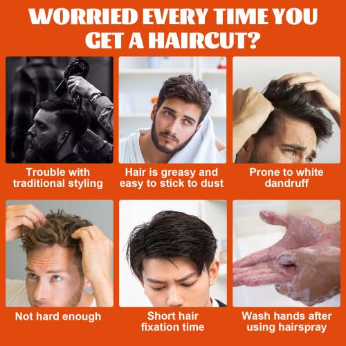 Men's Hair Wax Comb for Slick-Back Styles
