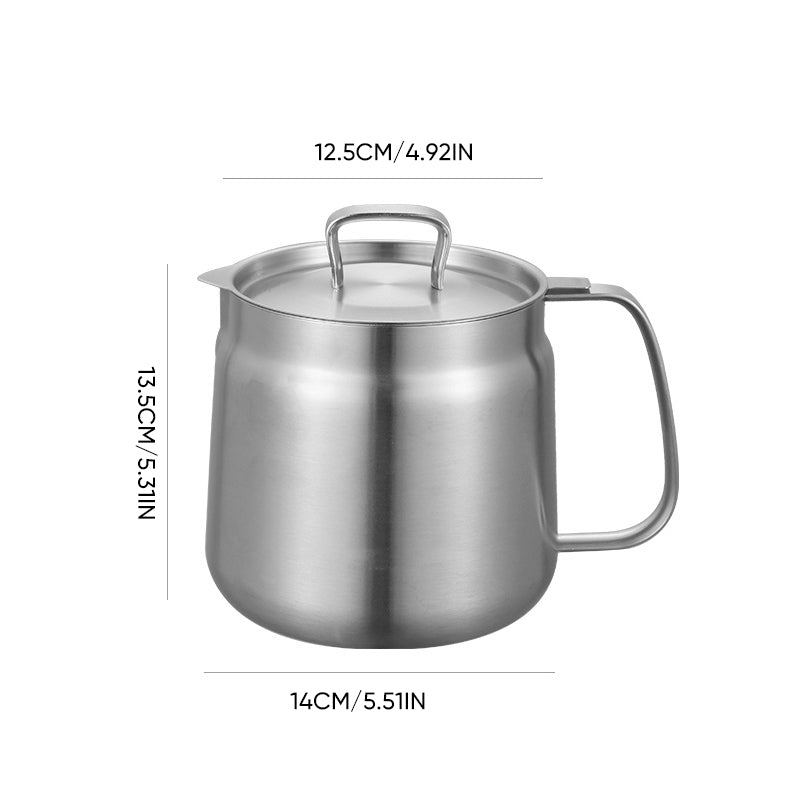 2-in-1 Stainless Steel Multifunctional Oil Strainer Pot | zavevo