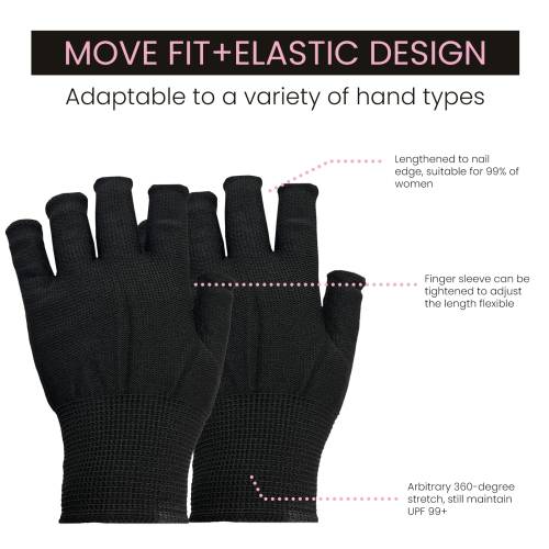 UV-Blocking Gloves for Gel Nail Lamps