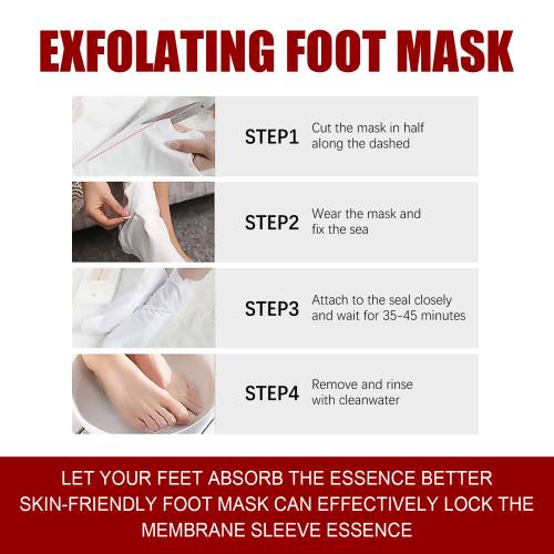 Exfoliating Foot Peel Mask with Salicylic & Malic Acid