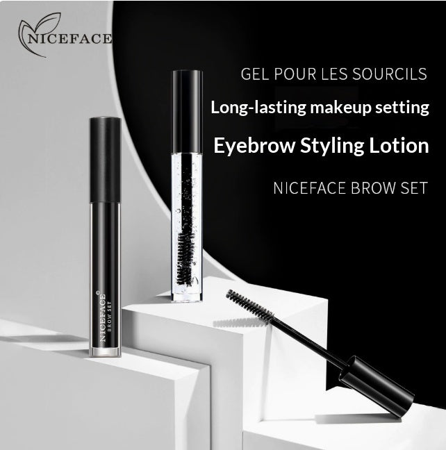 Eyebrow Styling Gel, Waterproof Long-Lasting, Clear or Black