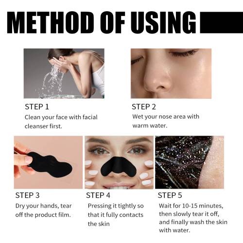 Bamboo Charcoal Nose Strips for Blackheads