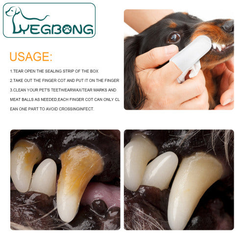 Pet Dental Finger Wipes