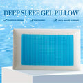 1pc Ergonomic Memory Foam Pillow with Breathable Mesh and Cooling Gel Core - Supports Neck and Back for Comfortable Sleep | zavevo