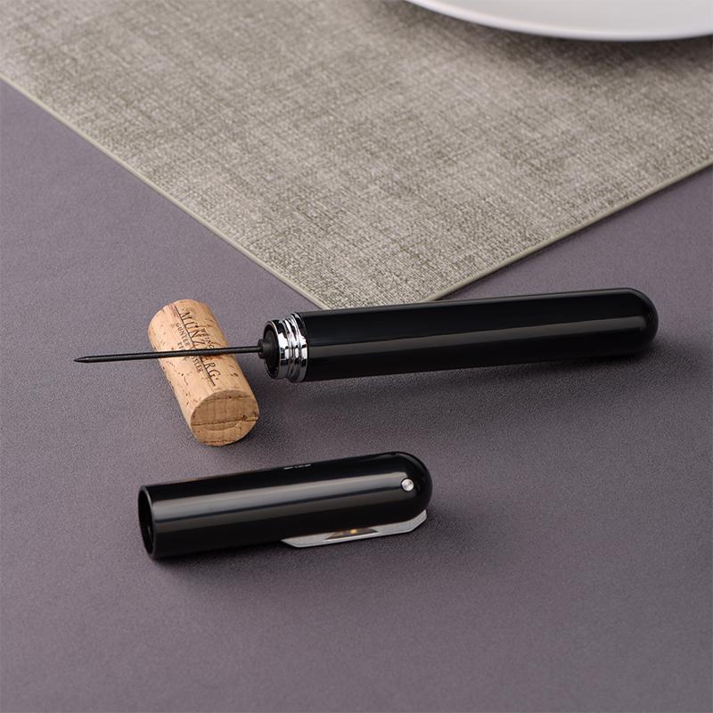 2-in-1 Air Pressure Pump Wine Bottle Opener with Foil Cutter | zavevo