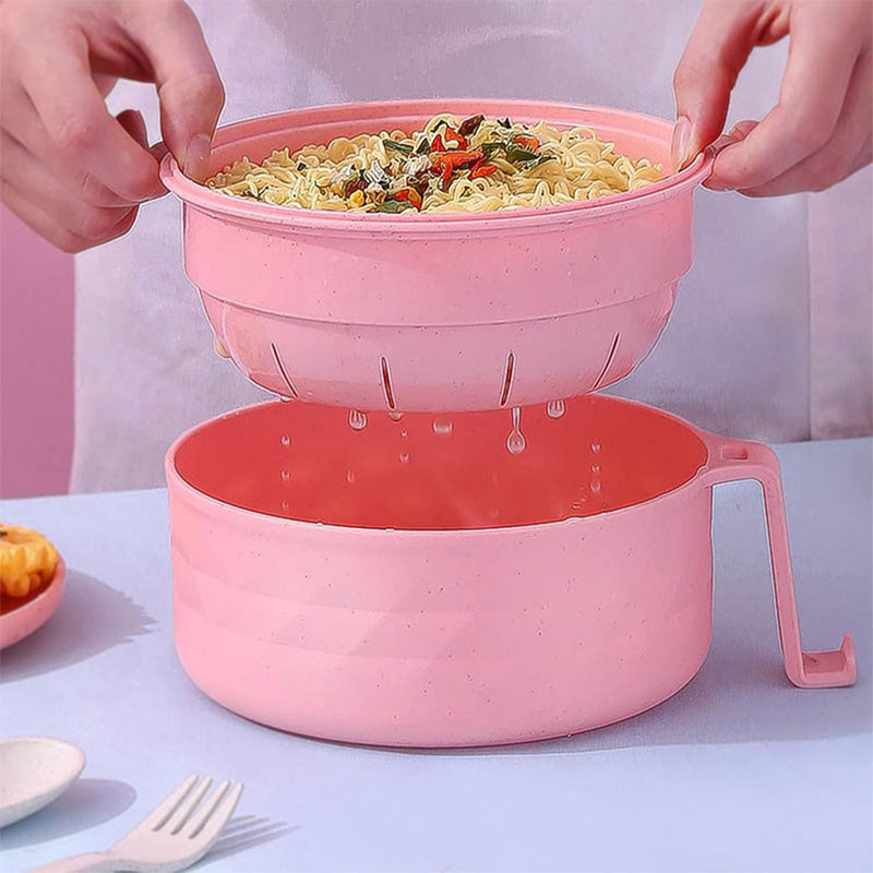 1200ml Microwave Ramen Bowls with with Strainer | zavevo