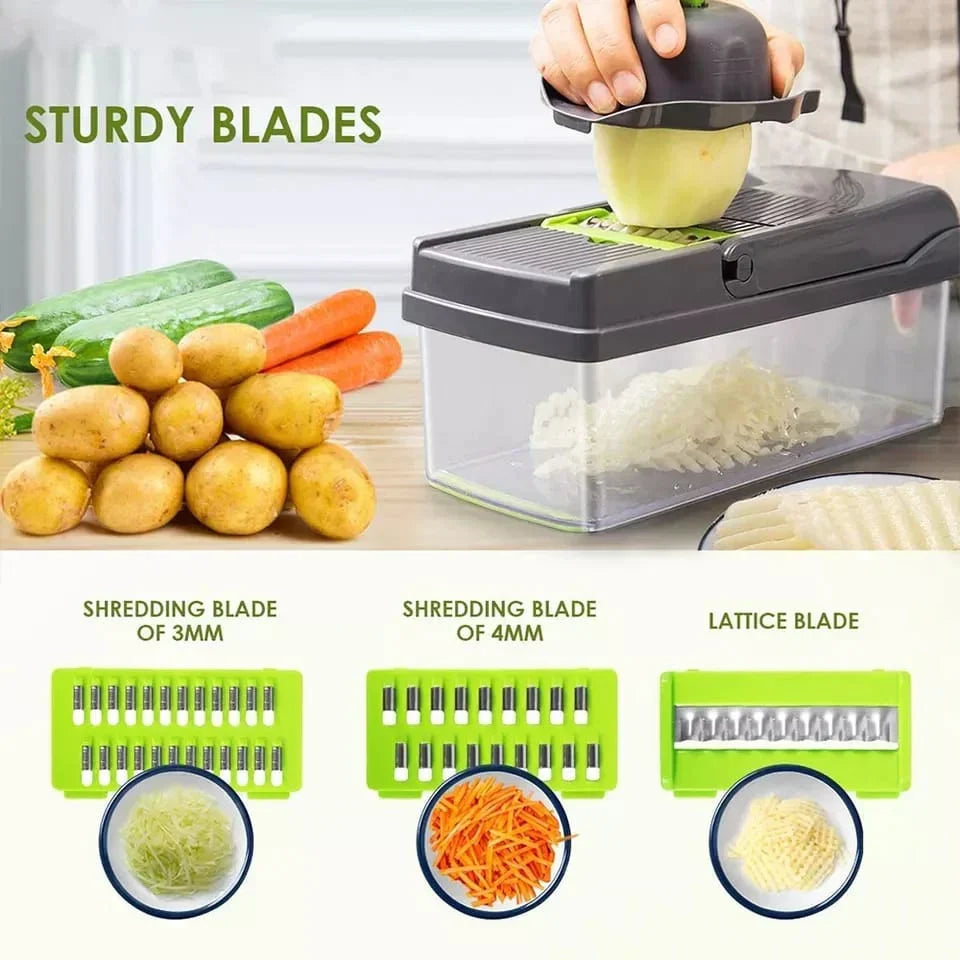 12 in 1 Vegetable Cutter Slicer Grater Chopper zavevo