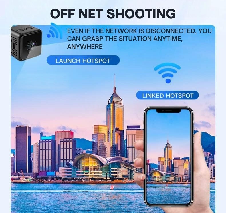 zavevo | 1080P Wireless WiFi Security Camera | Weather-Resistant, App-Controlled & Ideal for Indoor and Outdoor Surveillance | Small Closed Circuit Camera