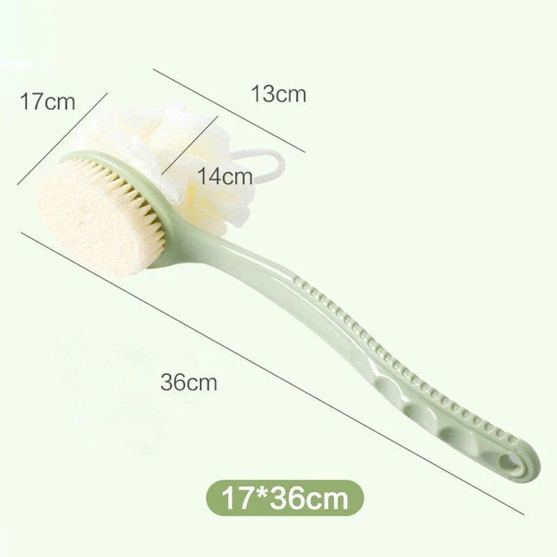 2 In 1 Bathing Scrubbing Long Handle Brush zavevo
