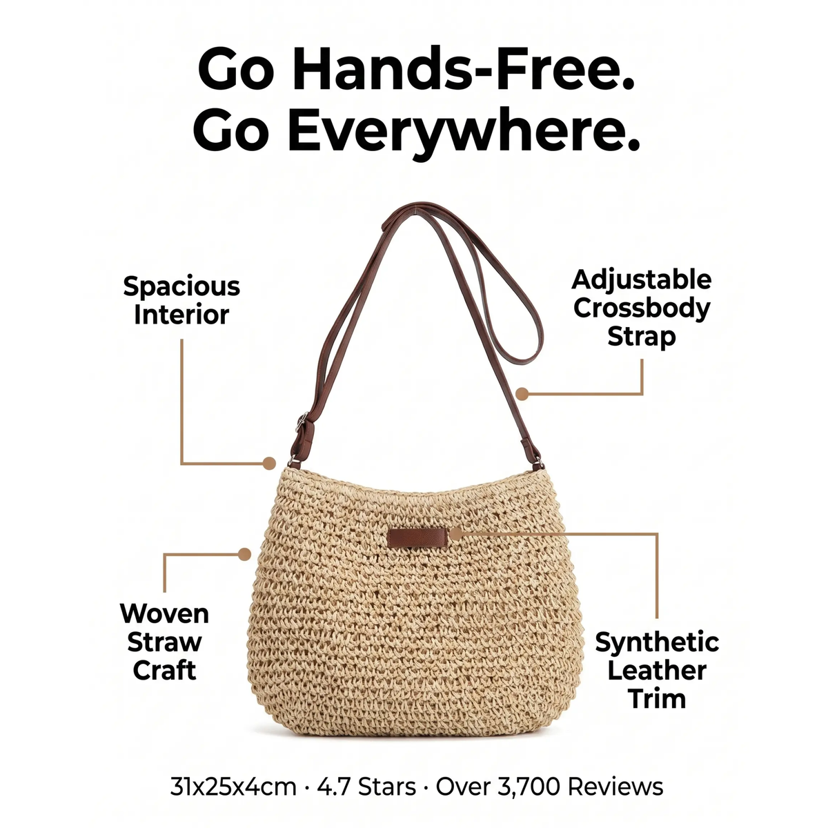 zavevo | Bohemian Spacious Shoulder Bag