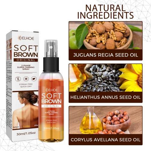 Bronzing Body Oil Spray with Sunflower & Walnut