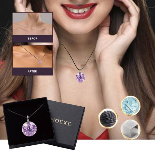 Amethyst Spiral Pendant Necklace