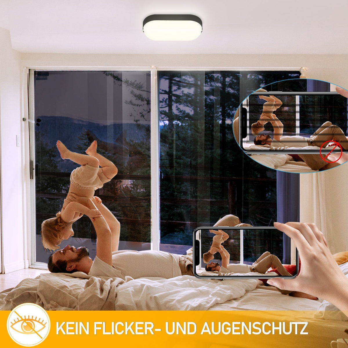 15W LED Moisture-Proof Light IP54 2 Pieces | zavevo