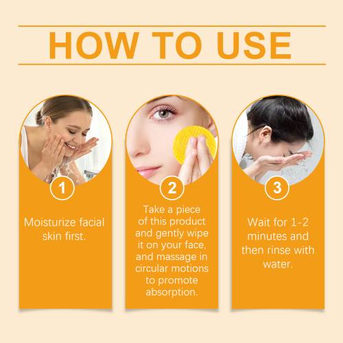 Turmeric Kojic Acid Cleansing Pads with Lemon