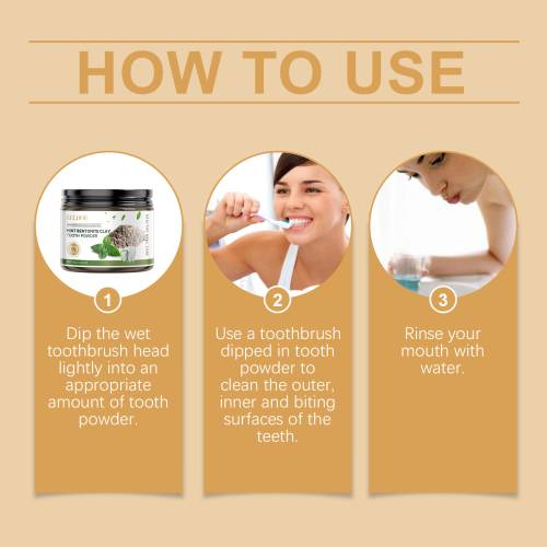 Cinnamon Volcanic Ash Teeth Whitening Powder