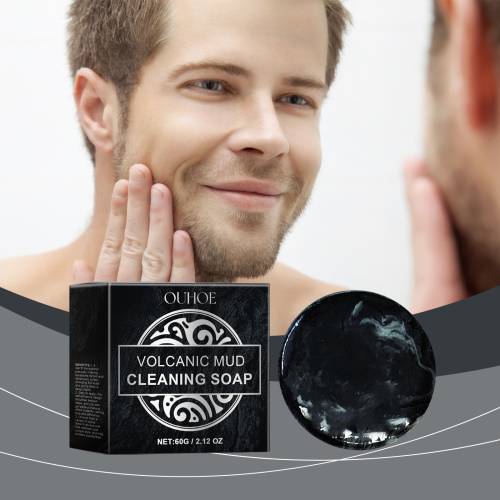 Volcanic Mud Charcoal Face Soap, Deep Pore Cleansing