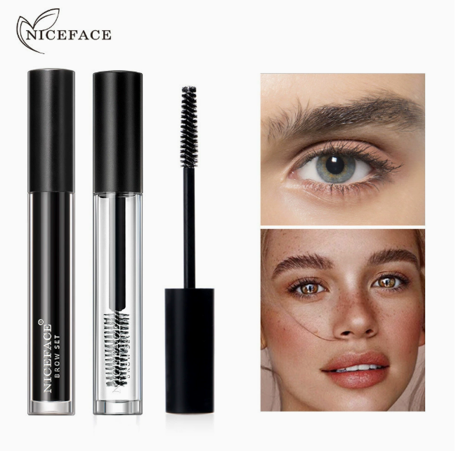 Eyebrow Styling Gel, Waterproof Long-Lasting, Clear or Black