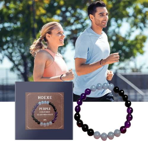 Purple Glass Crystal Bracelet