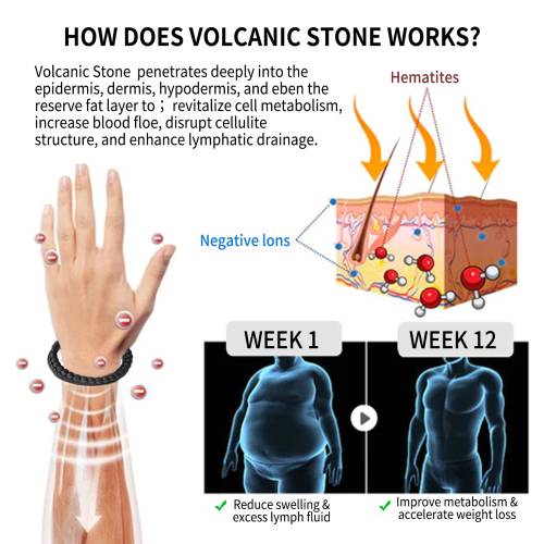Volcanic Stone Beaded Bracelet