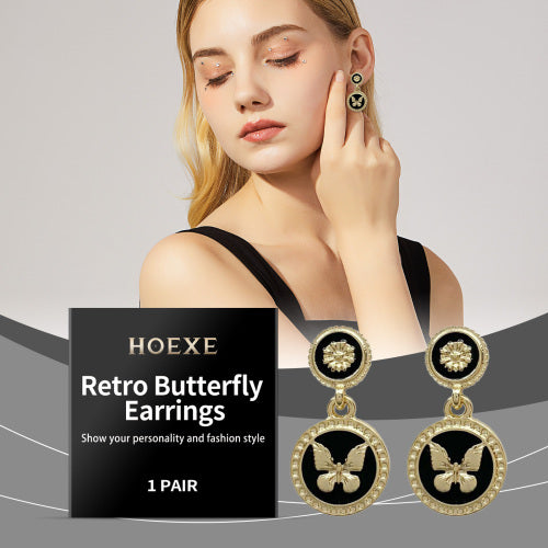 Vintage Butterfly Earrings