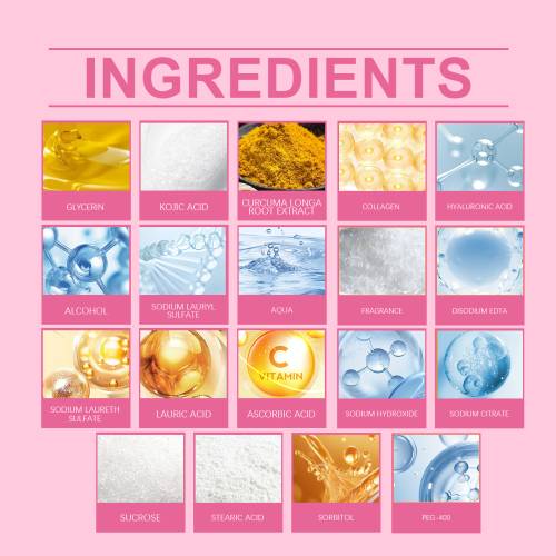Kojic Acid Face Soap with Turmeric, Collagen & Hyaluronic Acid
